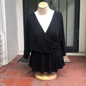 Peplum top super soft stretchy